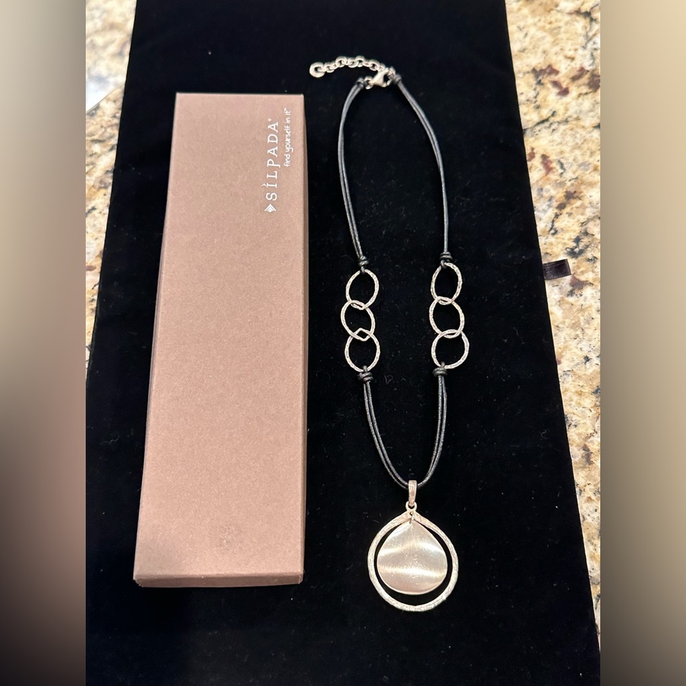 Silpada - Sterling Silver & Leather necklace